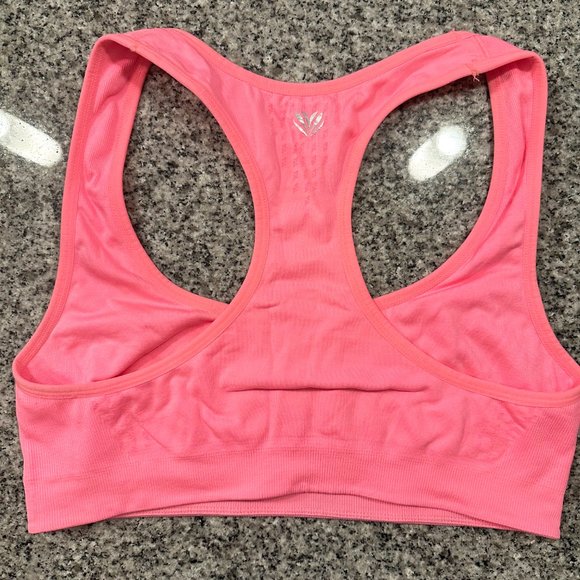SET OF 2 - Forever 21 Racerback Sports Bras Neon Pink and Yellow Size Large - Picture 8 of 14